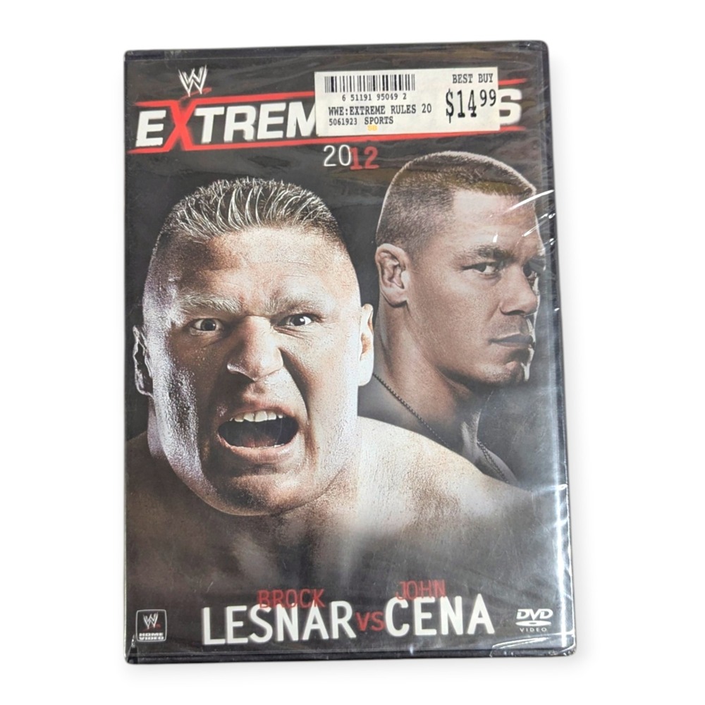 WWE Extreme Rules 2012 DVD Brock Lesnar vs John Cena New Sealed Wrestling